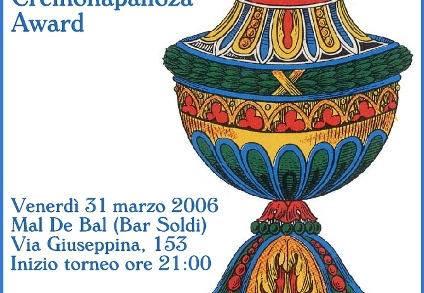 Briscola Insane Sabbath Cremonapalloza Award